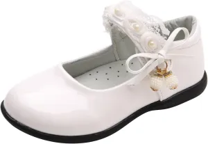 Mary Jane Shoes for Girls School Kids Uniform Flat Ballet Strap Dress Formal Slip-On Shoes Performance Shoes Youth
