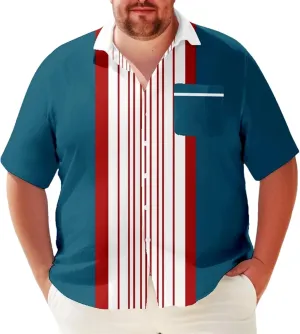 Men's Big & Tall Hawaiian Shirt, Retro Y2K Quick-Dry Oversized Summer