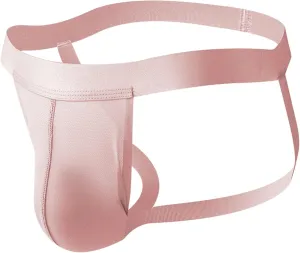 Mens Boxer Briefs Jockstrap Stretch Bulge Pouch Hollow Out Lingerie Panties Ice Silk Satin Silky Under Panties G-String