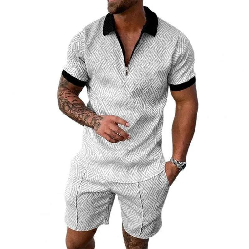 Men's Casual Short Sleeve Tracksuit