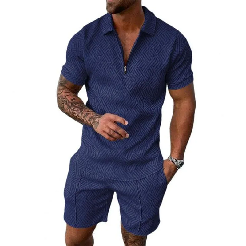 Men's Casual Short Sleeve Tracksuit
