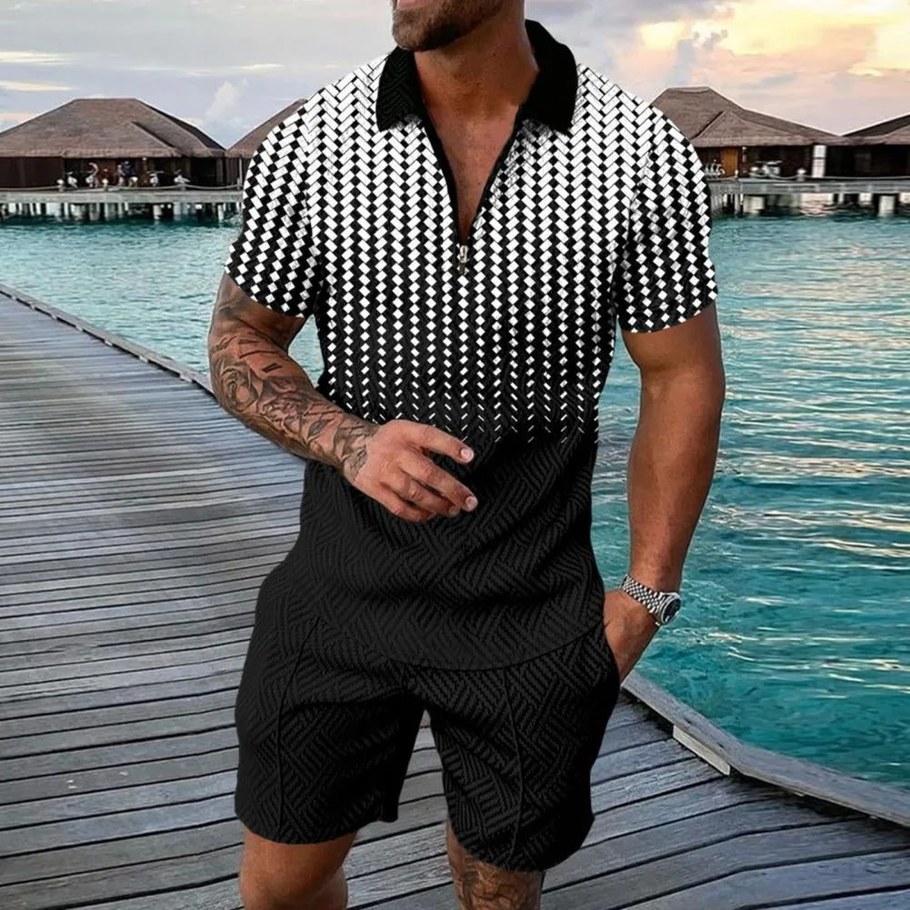 Men's Casual Short Sleeve Tracksuit