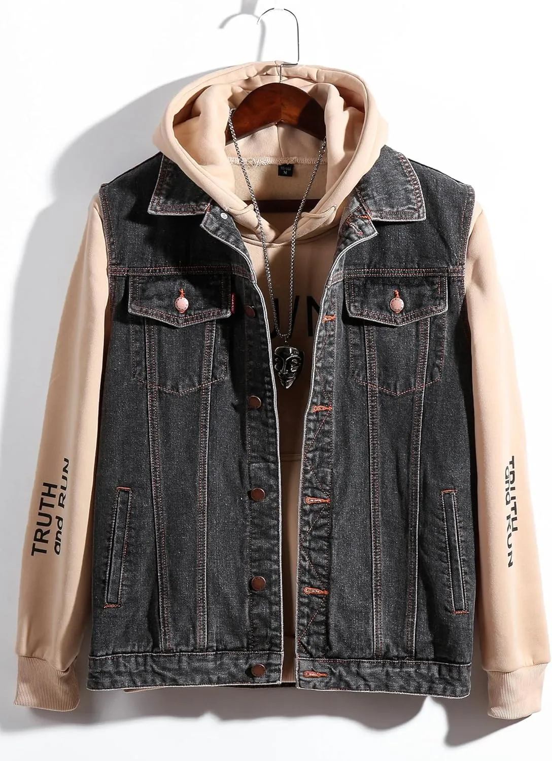 Men's Denim Vest Motorcycle Unlined Biker Plus Size Sleeveless Jean Vest Jacket