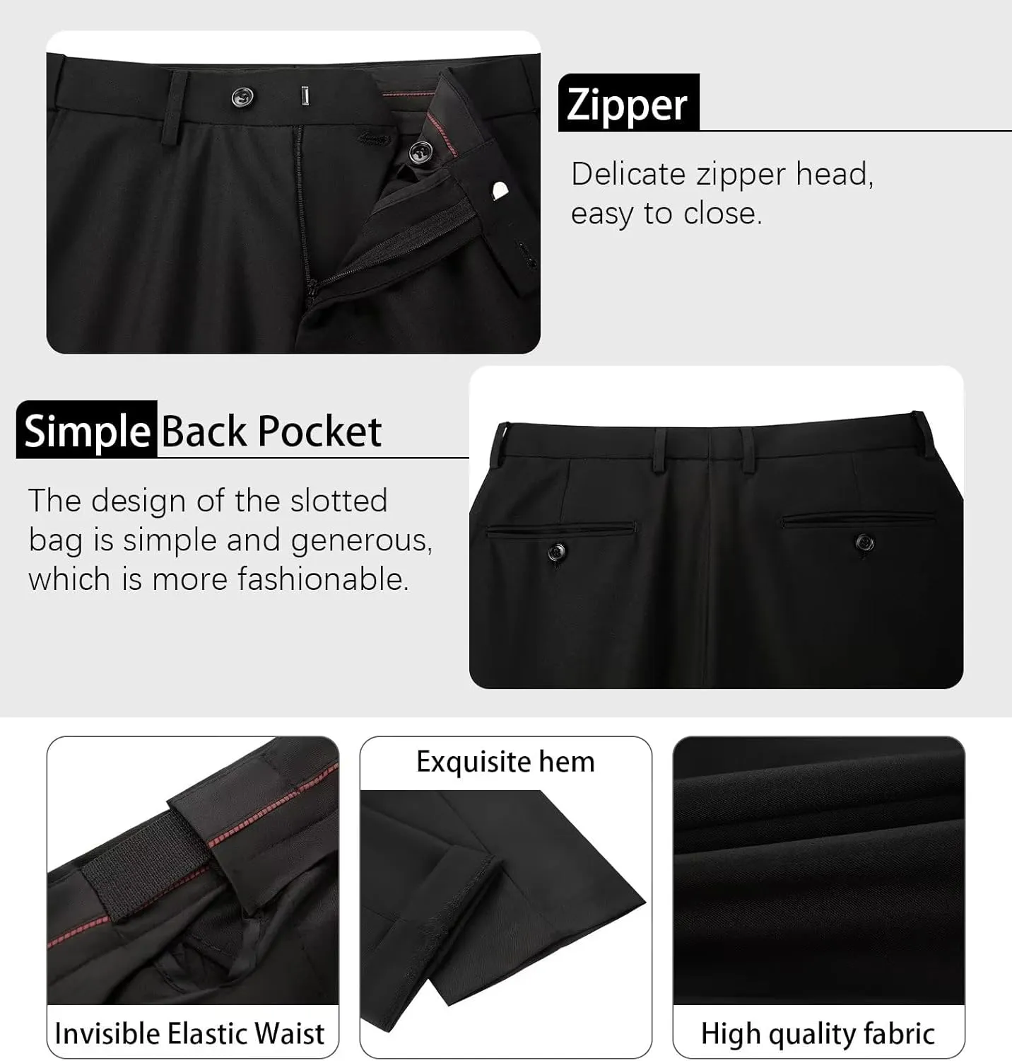 Mens Suits Vest Pant Set, Slim Fit 2 Pieces Casual Suit Waistcoat Wedding Groomsmen