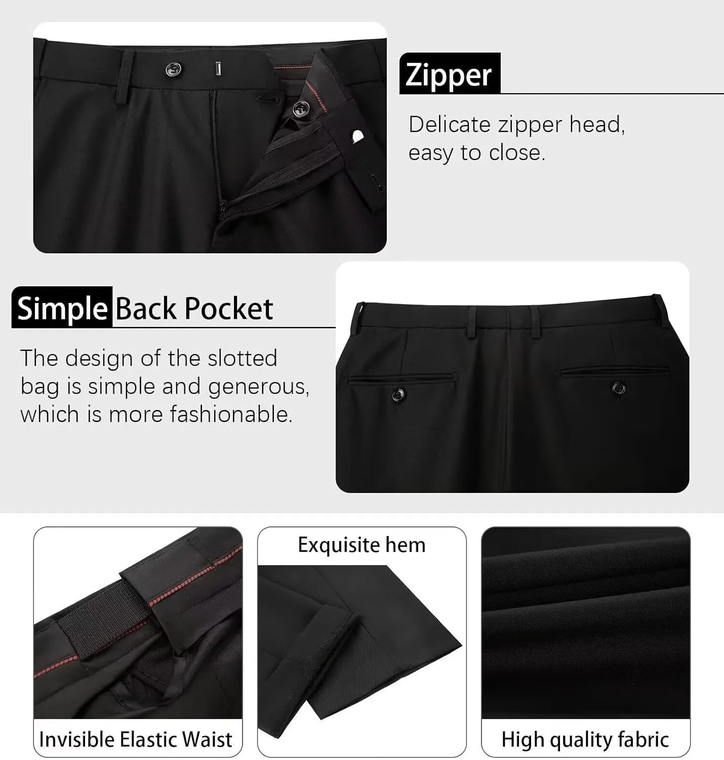 Mens Suits Vest Pant Set, Slim Fit 2 Pieces Casual Suit Waistcoat Wedding Groomsmen