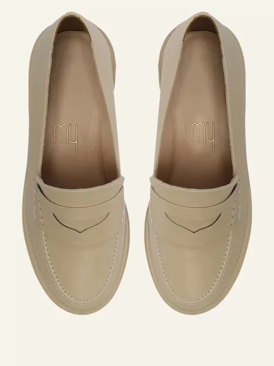Mocassim Tratorado Loafer Nude My Shoes