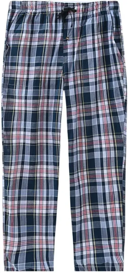 MoFiz Men's Pajama Pants Ultra Lightweight Pjs Bottoms Sleepwear Bottom Pants with Pocket Drawstring 3-Pack