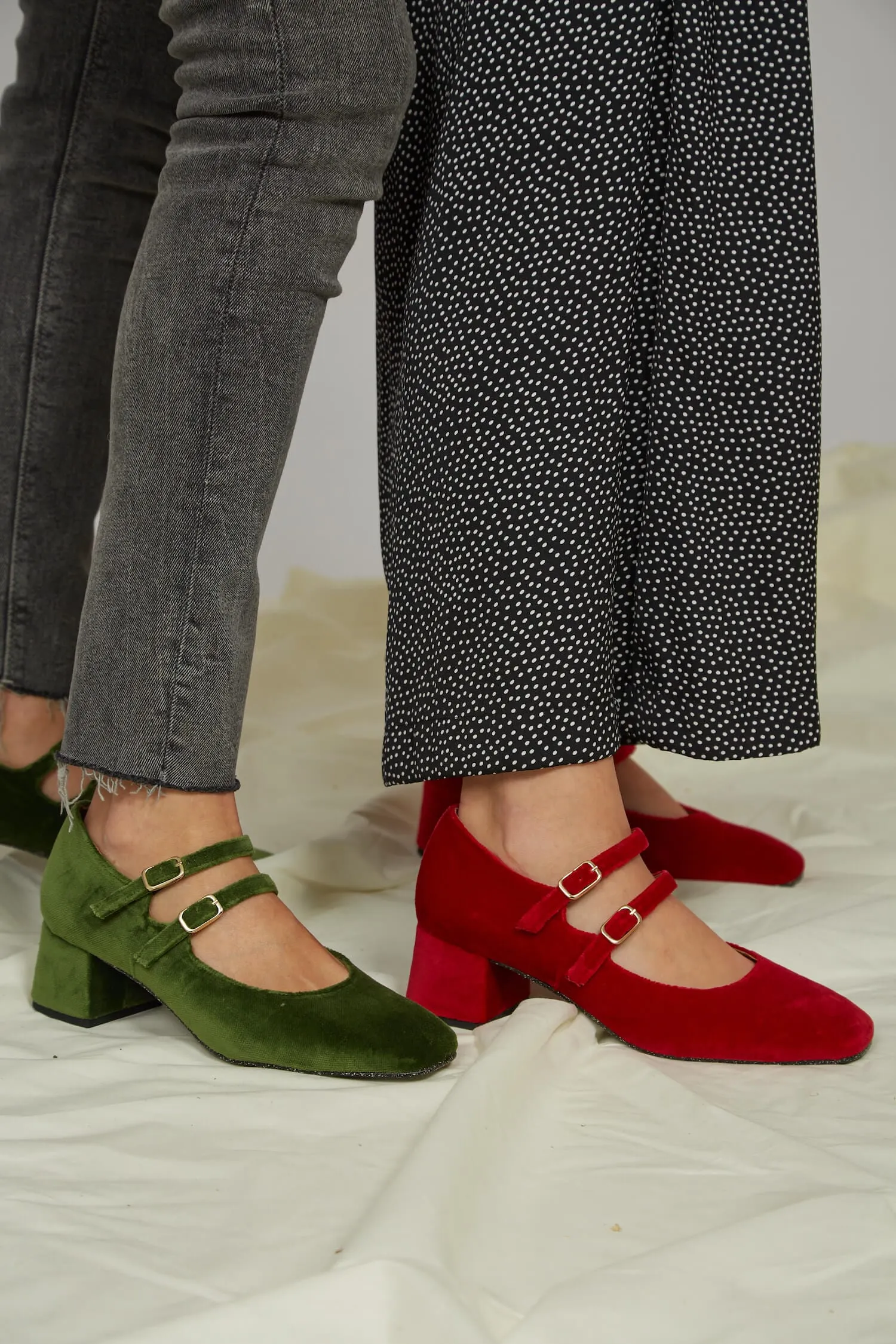 Montmartre Eco Suede Vegan Sandals | Green