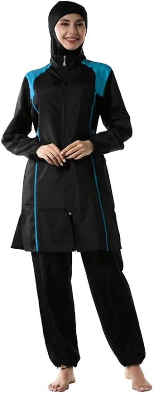Muslim Swimwear for Women Modest Muslim Swimsuits for Women Girls Full Cover Islamic Hijab Sportswear Suit