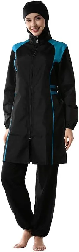Muslim Swimwear for Women Modest Muslim Swimsuits for Women Girls Full Cover Islamic Hijab Sportswear Suit