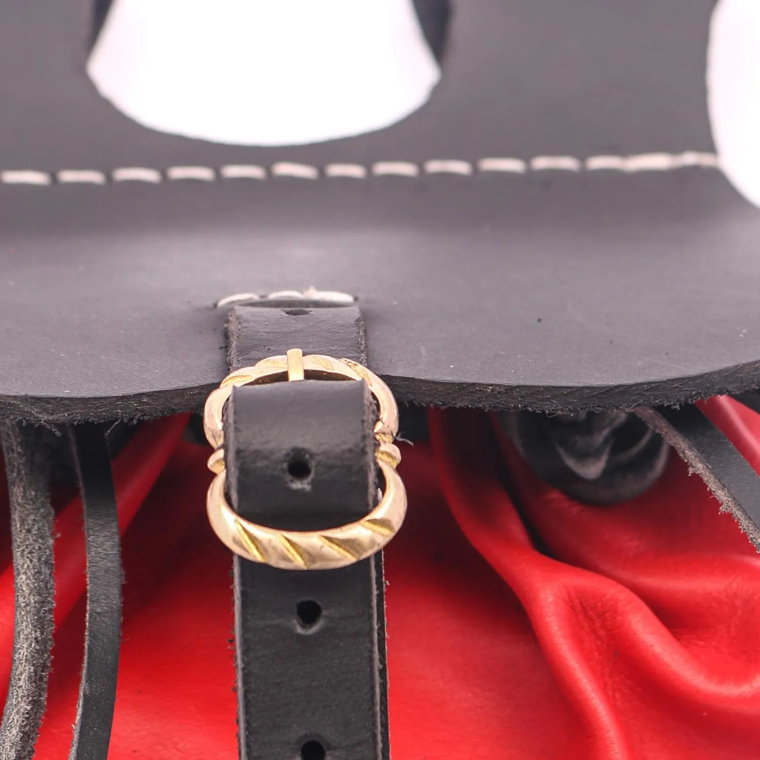 Mythrojan Medieval Heavy Leather Belt Pouch LARP Renaissance Waist Bag