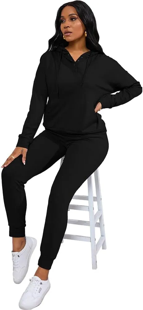 Nimsruc Two Piece Outfits For Women Jogging Suits Casual Sweatsuits Jogger