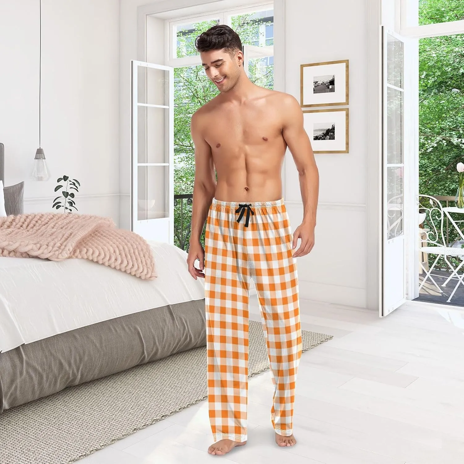 Ollabaky Pajama Pants for Men Pajama Bottoms Sleep Lounge PJ Pants