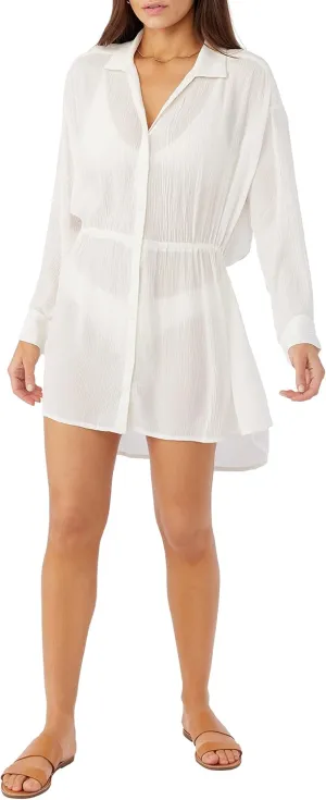 O'NEILL Women's Cami Swimsuit Coverup - Short Button Front Beach Cover Up Dress
