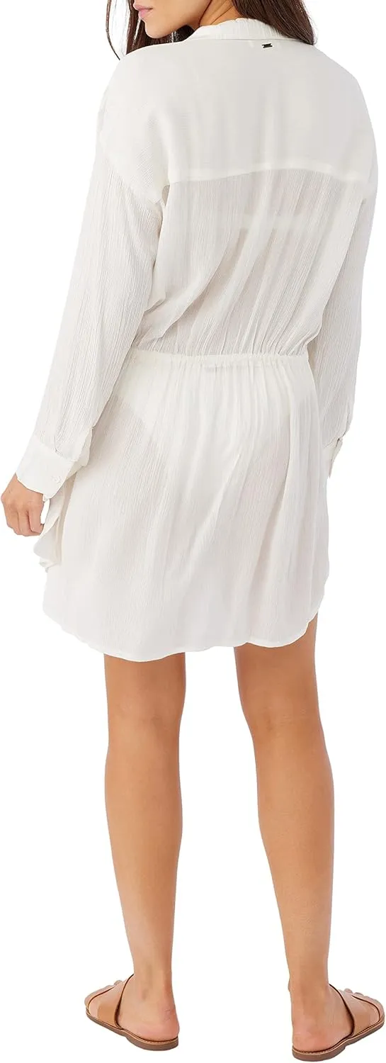 O'NEILL Women's Cami Swimsuit Coverup - Short Button Front Beach Cover Up Dress