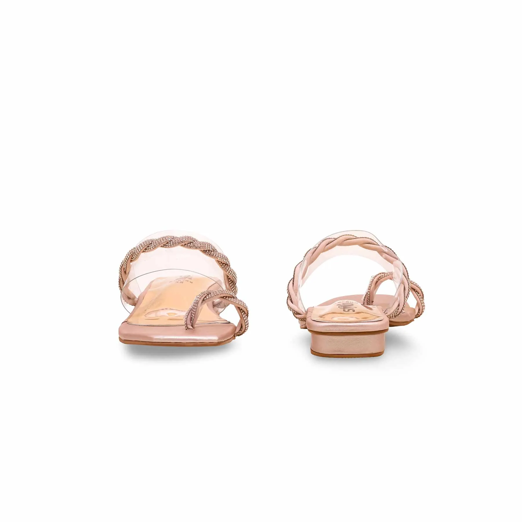 Peach Fancy Chappal FN0760