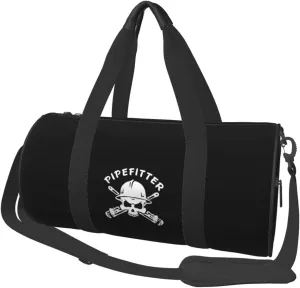 Pipefitters Convertible Garment Bag with Shoulder Strap, Carry on Garment Duffel Bag for Men Women - Rolling Foldable for Travel Luggage Bags (Black)