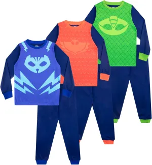PJ Masks Boys' Pajamas 3 Pack