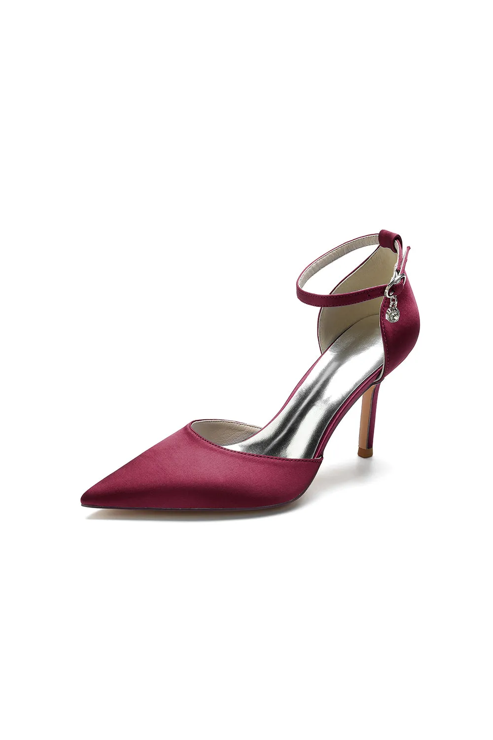 Pointed Toe Ankle Strap High Heels Shoes