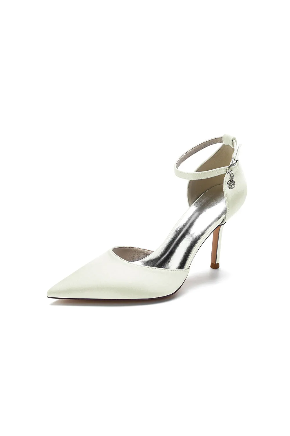 Pointed Toe Ankle Strap High Heels Shoes