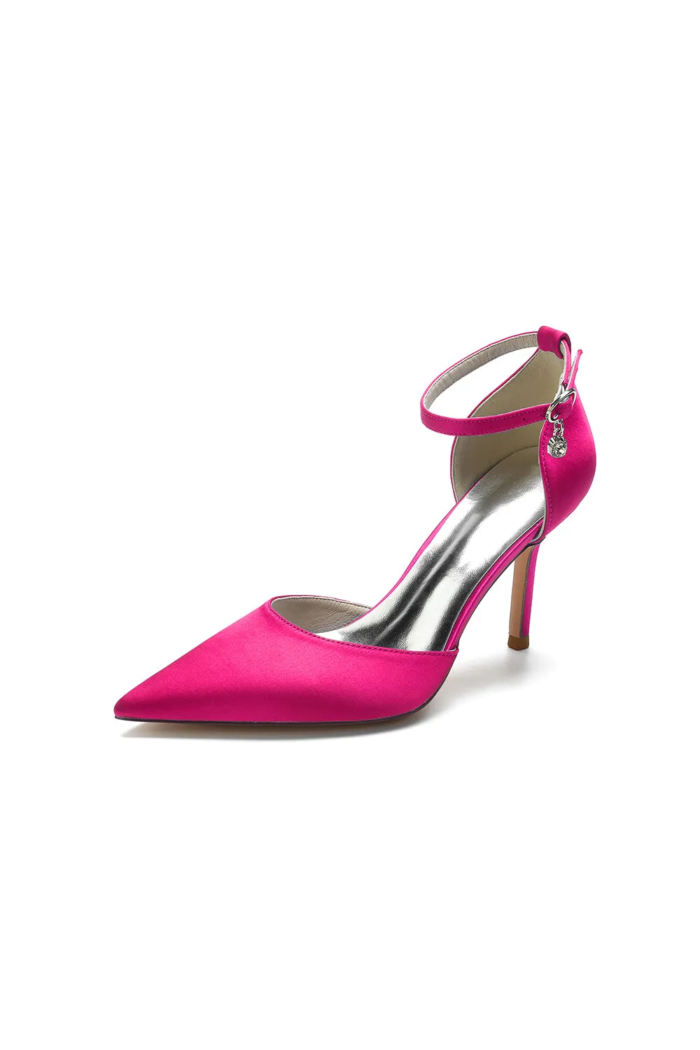 Pointed Toe Ankle Strap High Heels Shoes