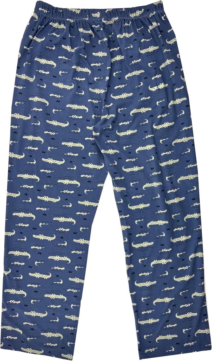 ROCK ATOLL Men's Novelty Print Soft Cotton Knit Long Pajama Lounge Pant Bottoms