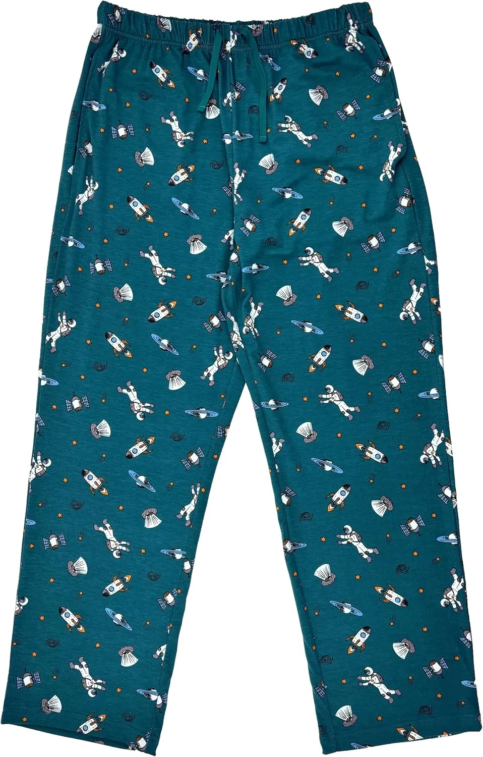 ROCK ATOLL Men's Novelty Print Soft Cotton Knit Long Pajama Lounge Pant Bottoms