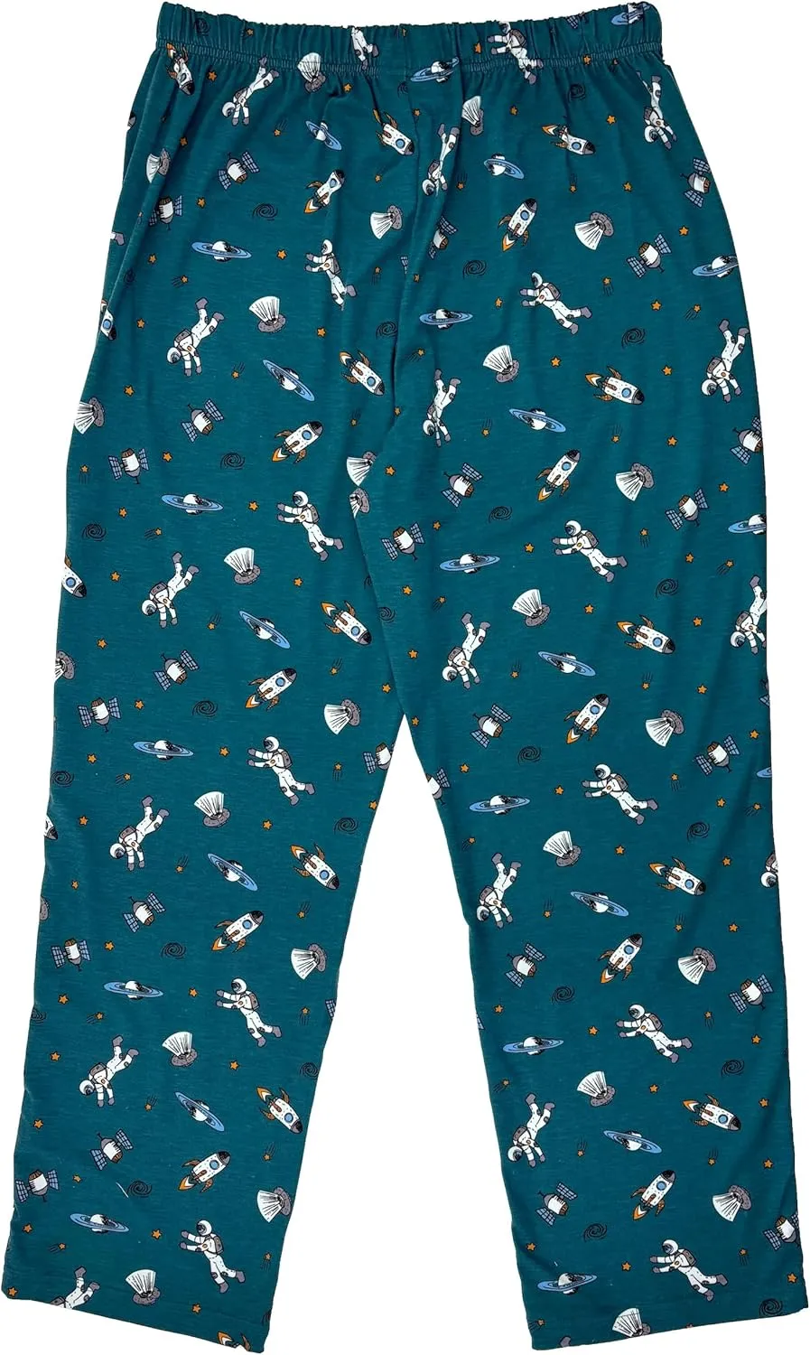 ROCK ATOLL Men's Novelty Print Soft Cotton Knit Long Pajama Lounge Pant Bottoms