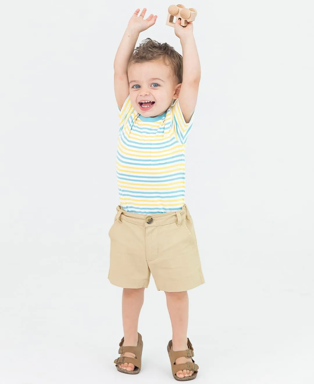 RUGGEDBUTTS Baby/Toddler Boys Lightweight Hybrid Chino Stretch Shorts