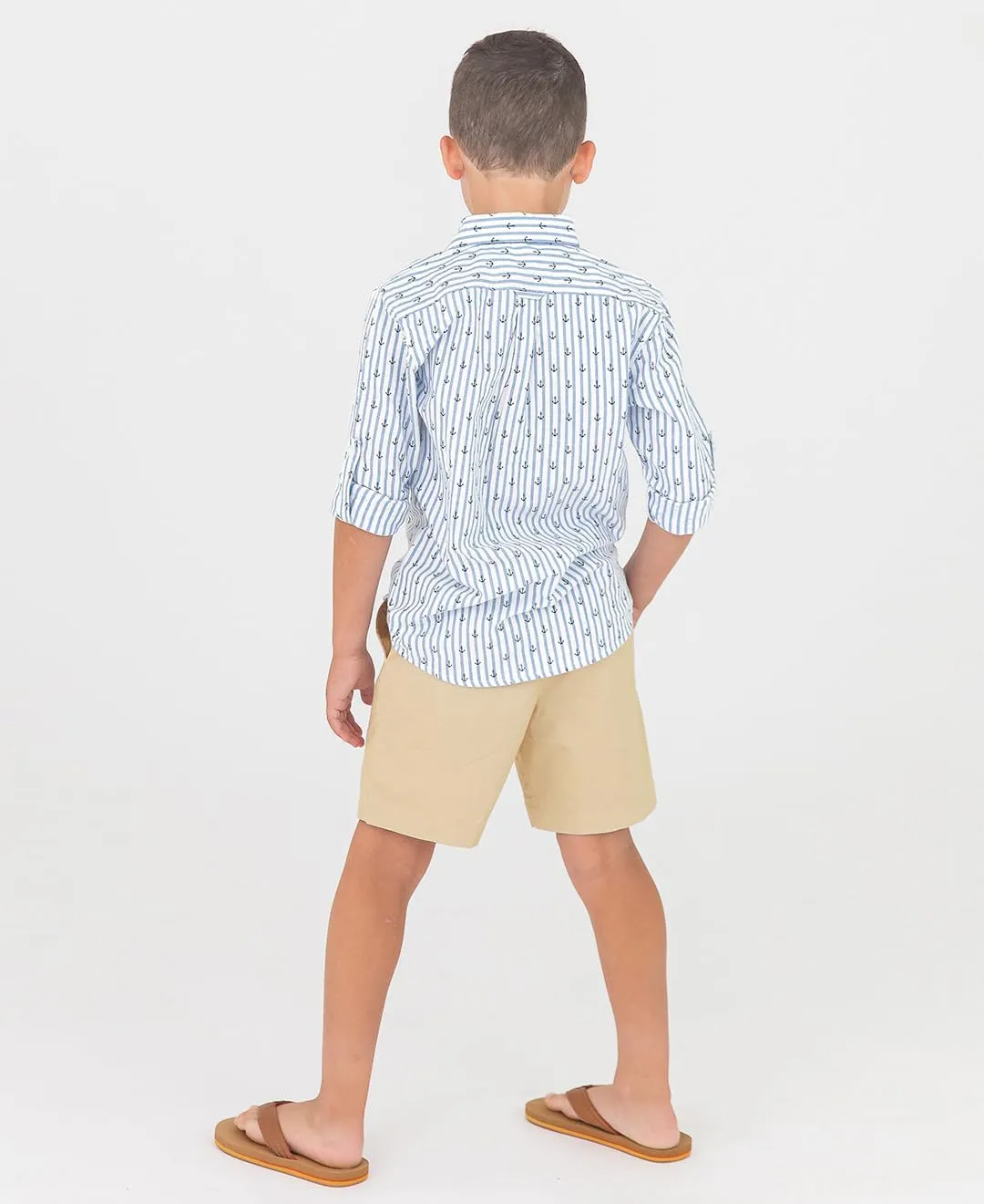 RUGGEDBUTTS Baby/Toddler Boys Lightweight Hybrid Chino Stretch Shorts