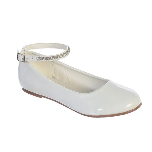 SALE TKS120 Girls Ivory Shoes (sizes 9 to 5 youth)