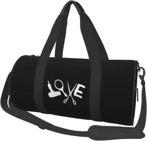Scissors and Comb Hair Stylist Convertible Garment Bag with Shoulder Strap, Carry on Garment Duffel Bag for Men Women - Rolling Foldable for Travel Luggage Bags (Black)