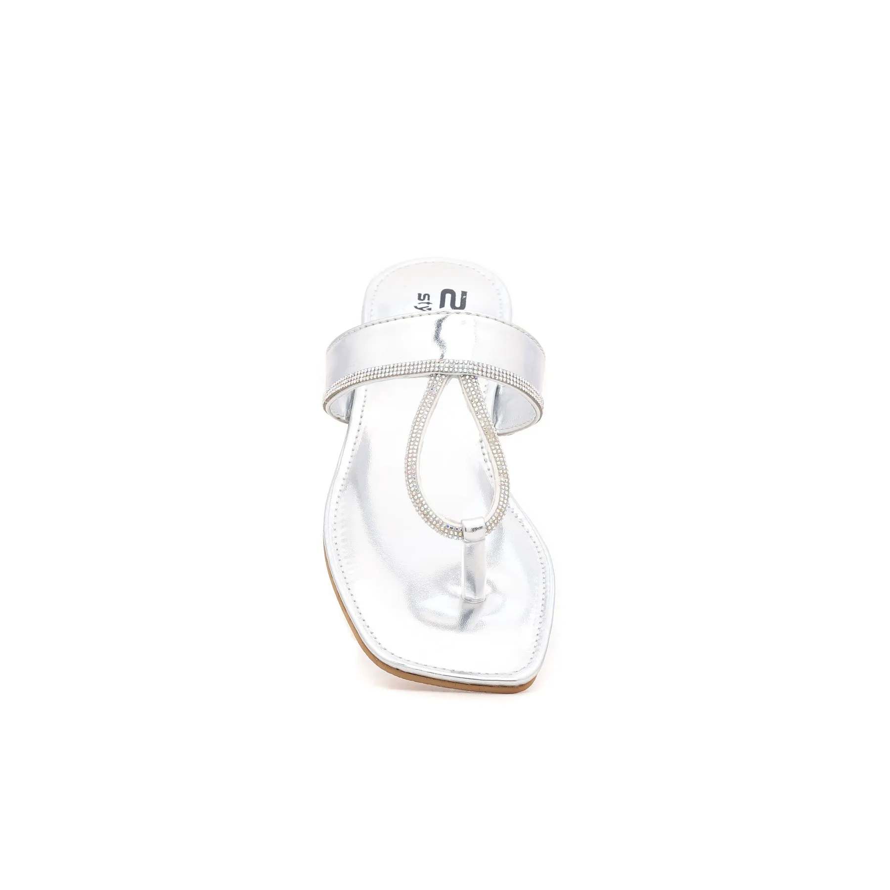 Silver Fancy Chappal FN0633