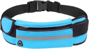 Slim Running Belts for Women, Waterproof Fanny Packs for Women,Phone Holder for Running,Reflective Waist Bag,Runners Belt Pouch,Money Belt,Waist Pack for Workout Travel Running Camping