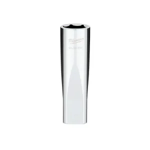 Socket - Milwaukee 1/2 in. Drive 17MM Metric 6-Point Deep Socket with FOUR FLAT™ Sides, 45-34-9141