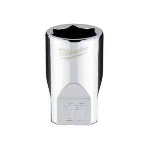 Socket - Milwaukee 1/4 in. Drive 11mm Metric 6-Point Socket, 45-34-9037