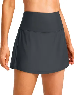 Soothfeel Women's High Waisted Swim Skirt with Pocket Tummy Control Tankini Swimsuit Bathing Suit Skirt Bottom for Women