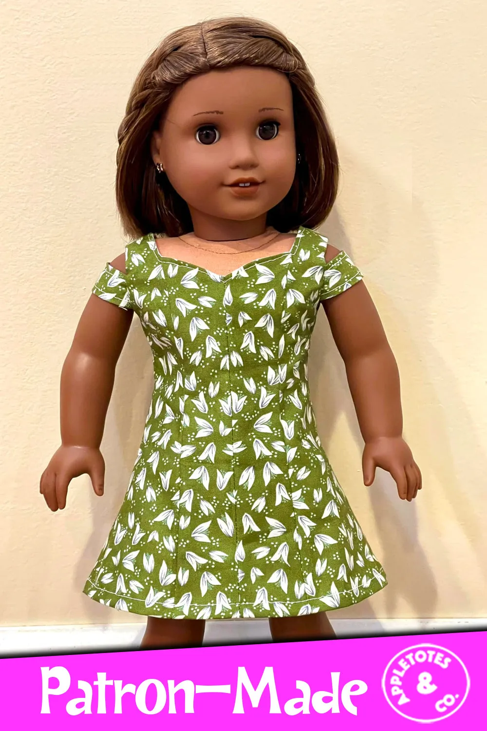 Sophia Dress Sewing Pattern for 18 Inch Dolls