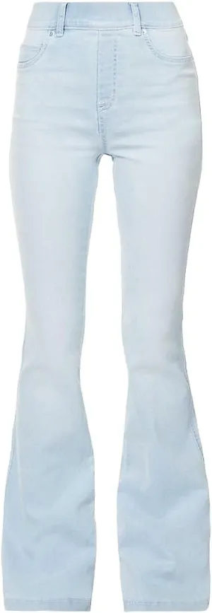 SPANX Women's Retro Light Wash Stretch Flare Jeans (as1, Alpha, l, Regular, Regular, L)