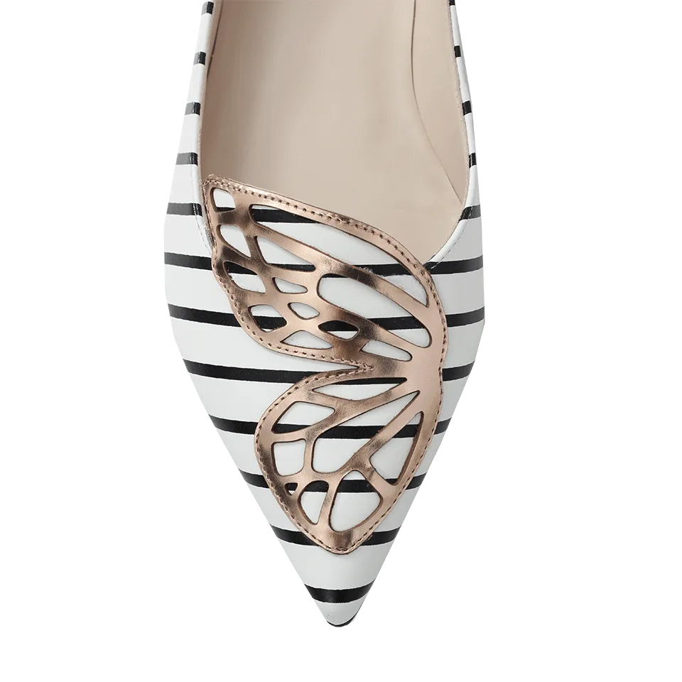 Stripe Bibi Butterfly Flats