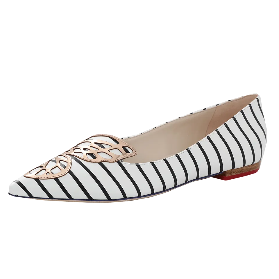 Stripe Bibi Butterfly Flats
