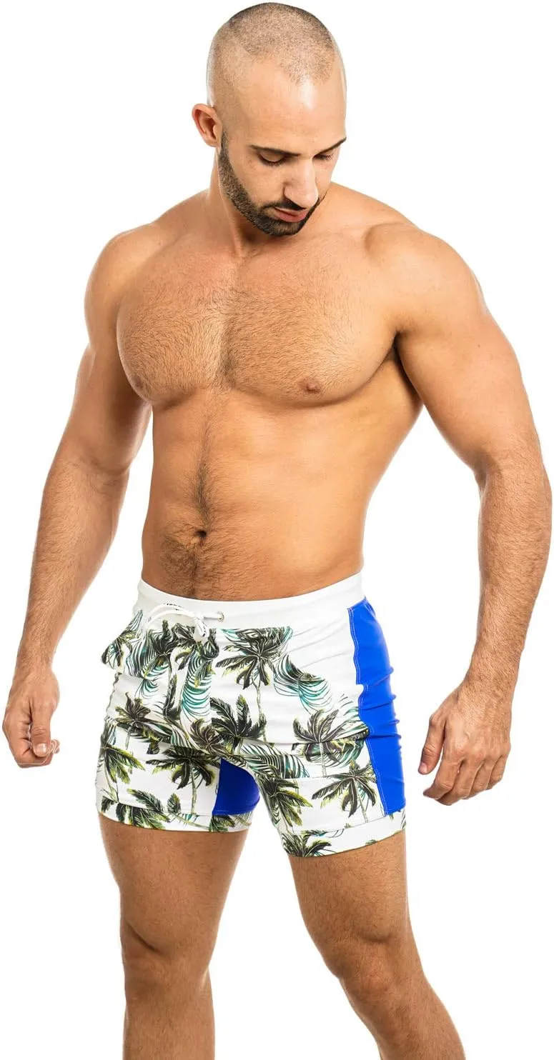 Taddlee Men's Swimwear Swimsuits Swimming Boxer Briefs Surf Board Trunks Pockets