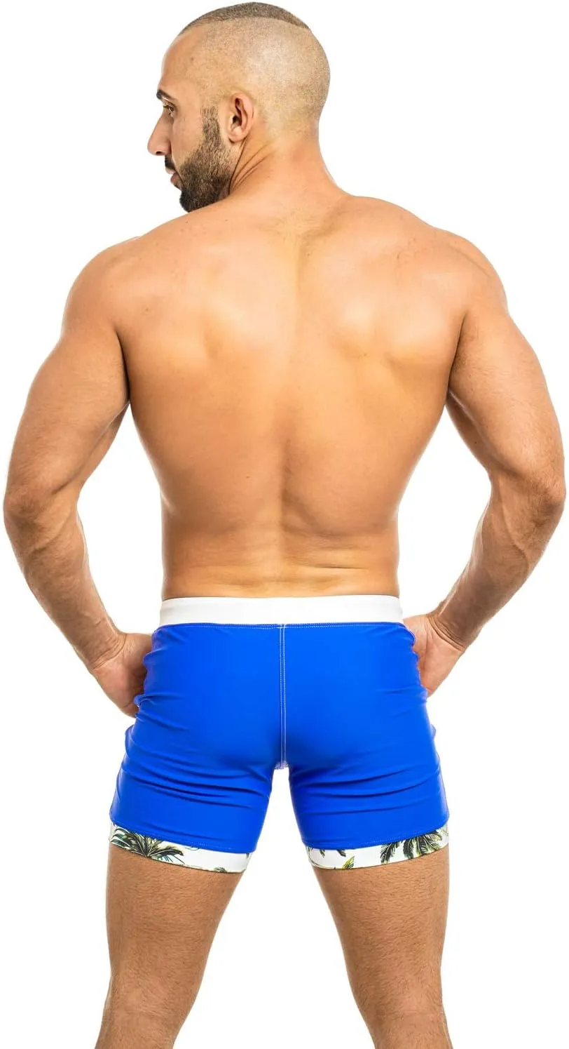 Taddlee Men's Swimwear Swimsuits Swimming Boxer Briefs Surf Board Trunks Pockets