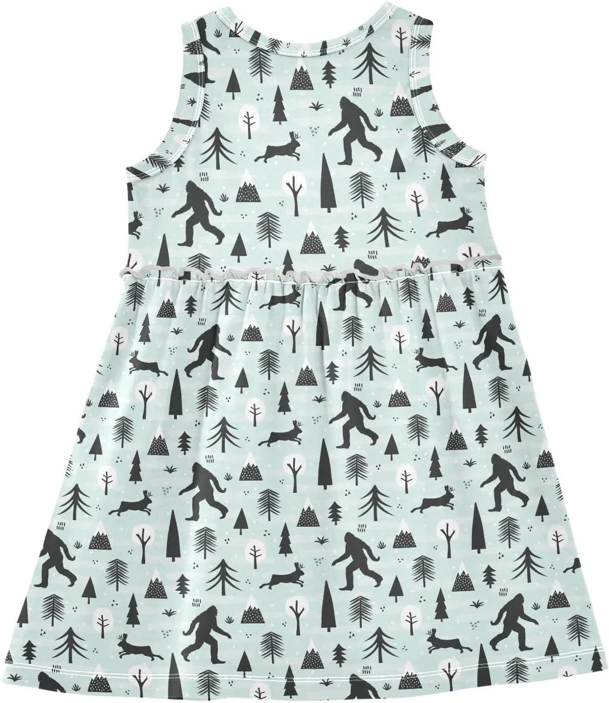 Toddler Girls Dress Sleeveless Cotton Casual Clothes for Home Party Beach Sundress 2-8Y