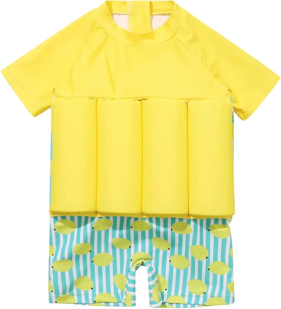 Toddler One-Piece Swimsuit Beach Sport Summer Swimwear Hawaiian Floral Bathing Suit for Girls Boys