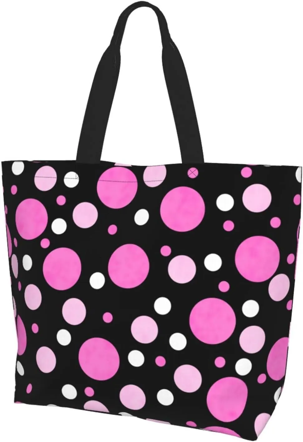 Tote Bag Large Capacity Shoulder Bag Handbag Reusable Shopping Bag Grocery Bag for Beach Travel Work for Women