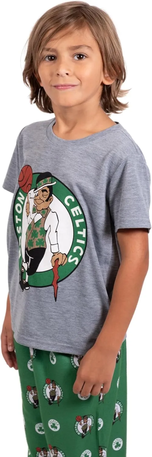 Ultra Game Youth NBA Official 2 Piece T-Shirt & Lounge Pants Pajama Set