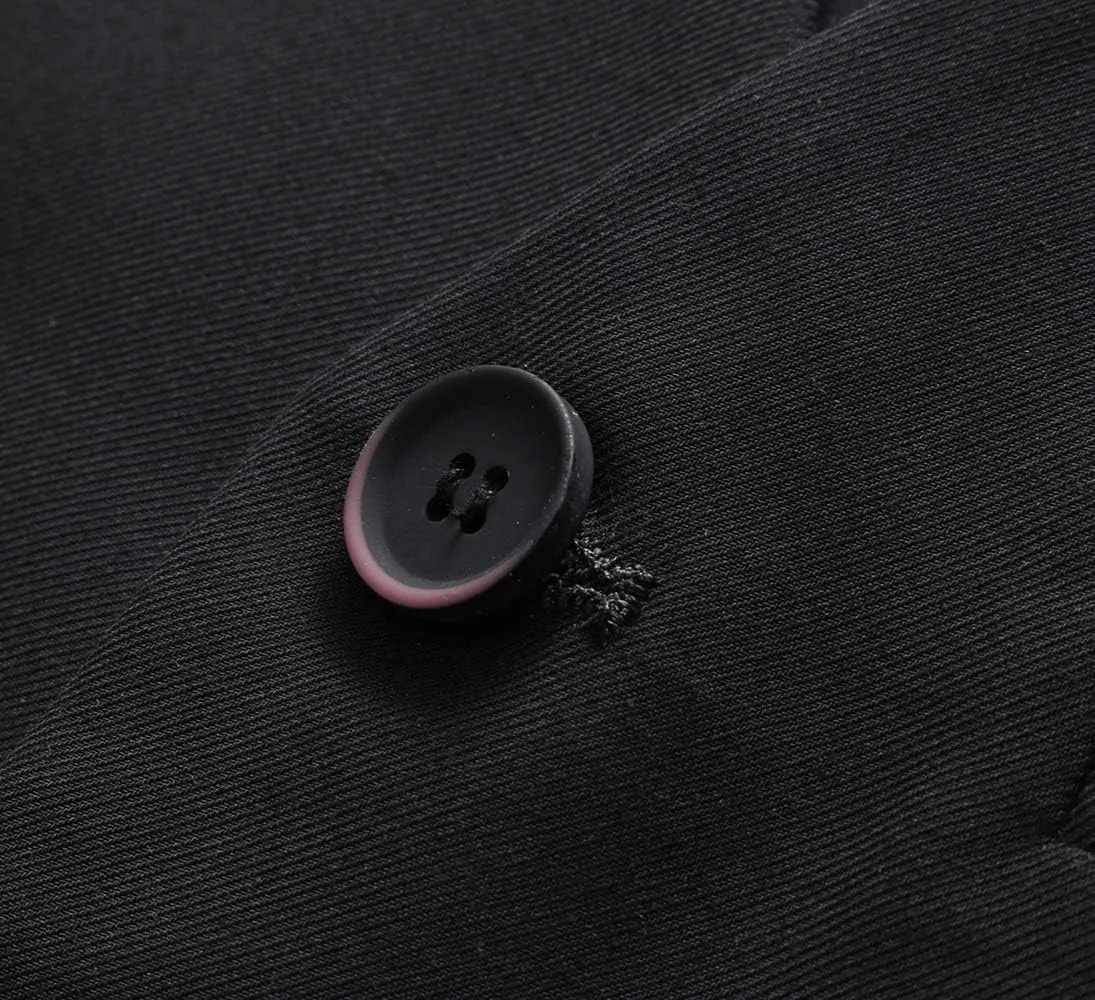 UNINUKOO Mens Suit Vest Slim Fit Formal Dress Casual Waistcoat Four Buttons Tuxedo Suit Vest