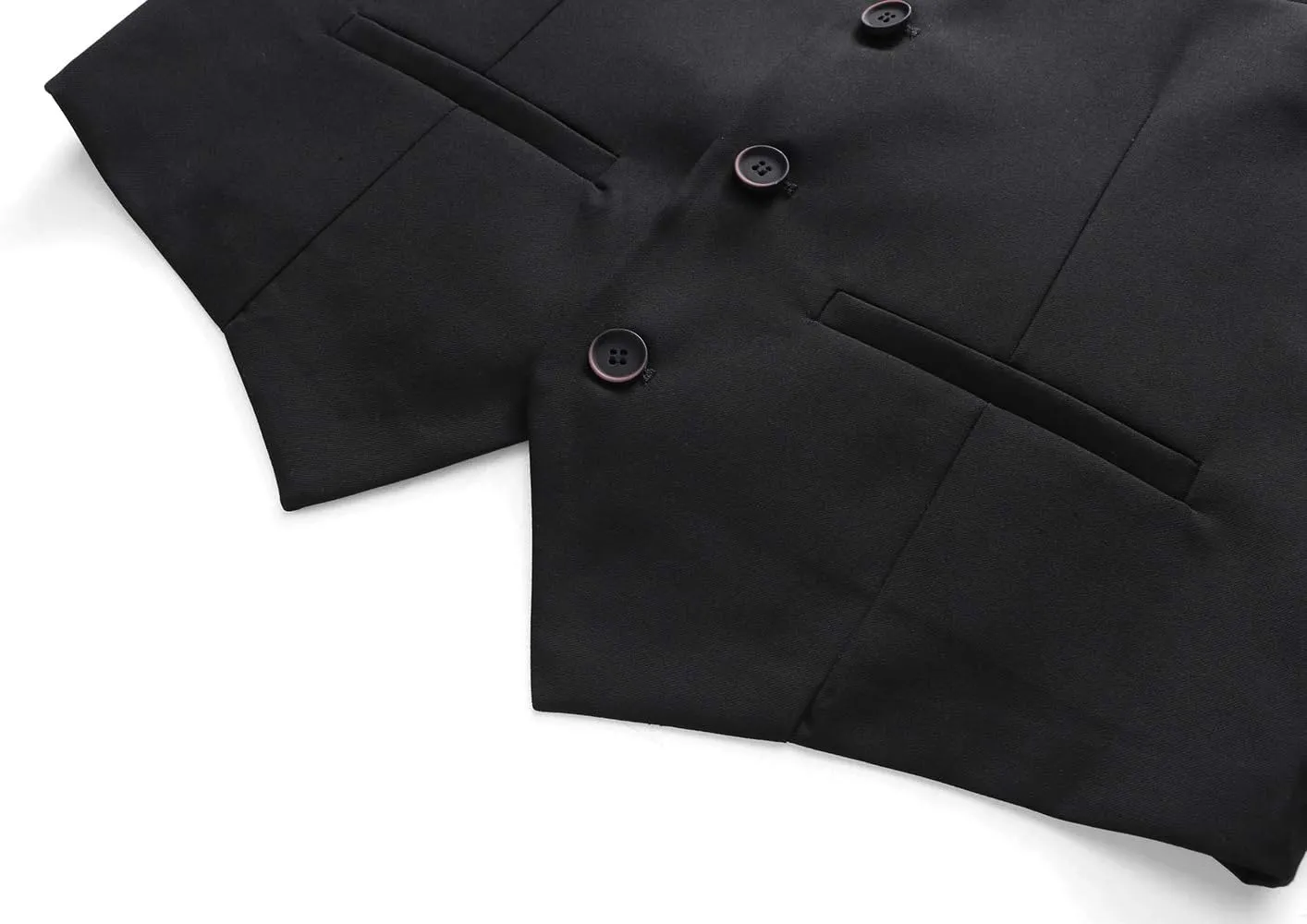 UNINUKOO Mens Suit Vest Slim Fit Formal Dress Casual Waistcoat Four Buttons Tuxedo Suit Vest