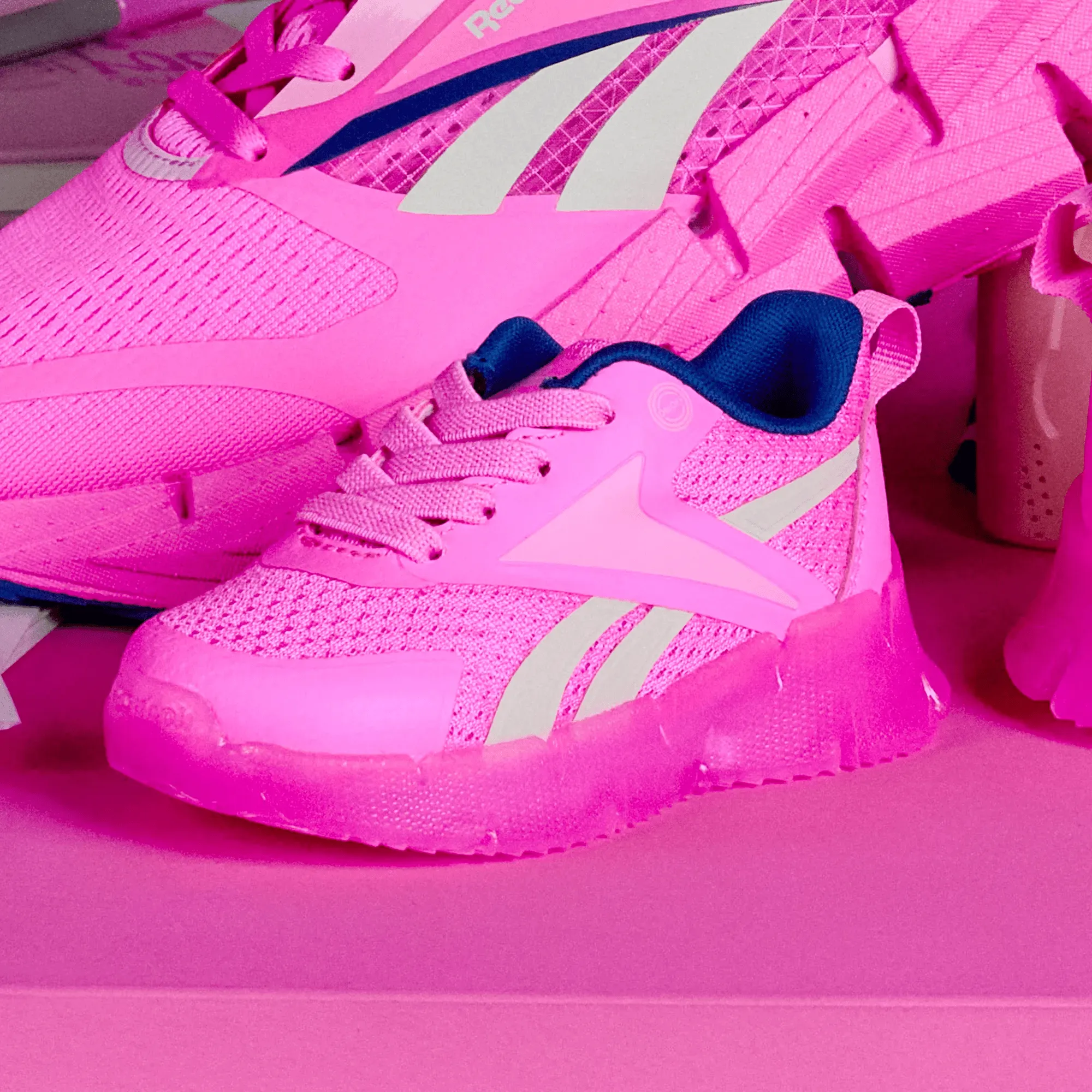 Unisex Reebok x Barbie Zig N' Glow Shoes - Toddler